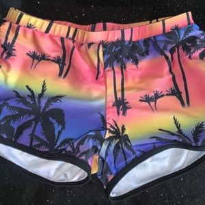 Palm tree bathing suit bottom💜